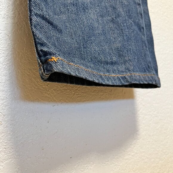 Banana Republic Double Button Wide Leg Boot Cut Women's Blue Jeans Size 10 - Picture 11 of 16